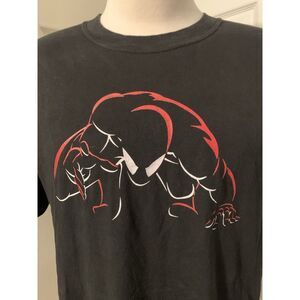 VTG Y2K Universal Studios Spider-man Double Sided Black T Shirt Size L Amazing